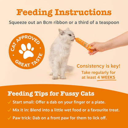 Zesty Paws Anti-Hairball Paste for Cats | Minimises Hairballs, Aids Digestion, Supports Skin & Coat Health | Contains Fish Oil, OmegaVie, Psyllium Husk, Inulin, Malt Extract | Real Fish Flavour | 75g