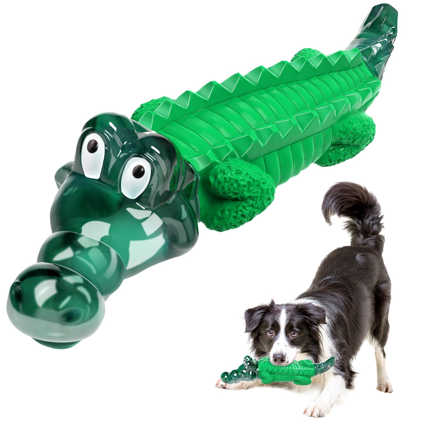 Aleath Dog Chew Toys for Aggressive Chewers, 2 Pack Indestructible Dog Toy for Large Medium Breed Tough Durable Toys for Boredom