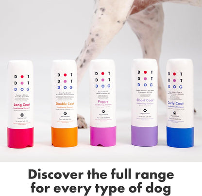 Deshedding Dog Shampoo and Conditioner for Double Coats - Reduces Shedding - Gentle, Hypoallergenic & Vegan, Low-Irritation Fragrance Dog Shampoo Sensitive Skin & Itchy Skin - Soft & Shiny Fur - 280ml