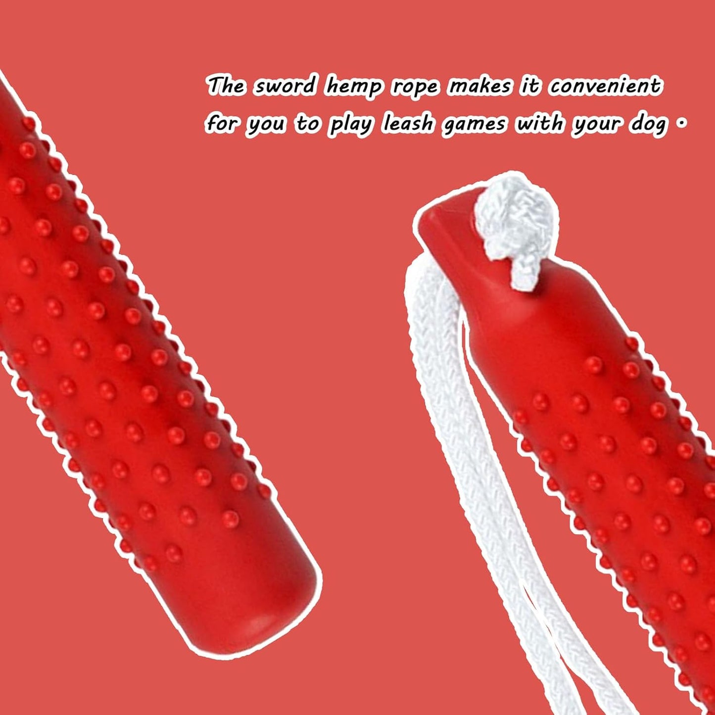 Dog Toy for Destructive Chewers - Durable Floating Chew Stick, Tough Rubber & Waterproof for Swimming, Fetch Training, Bright Red Sink-Free Pool Dog Stick Toys