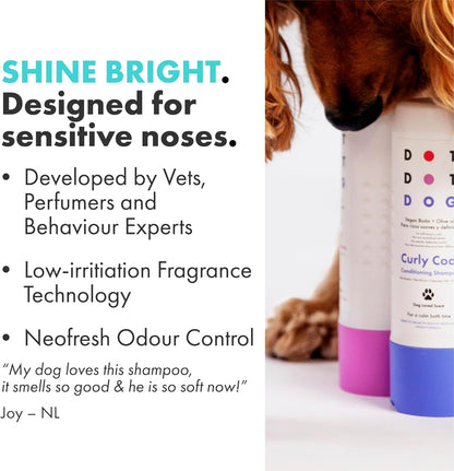 Deshedding Dog Shampoo and Conditioner for Double Coats - Reduces Shedding - Gentle, Hypoallergenic & Vegan, Low-Irritation Fragrance Dog Shampoo Sensitive Skin & Itchy Skin - Soft & Shiny Fur - 280ml