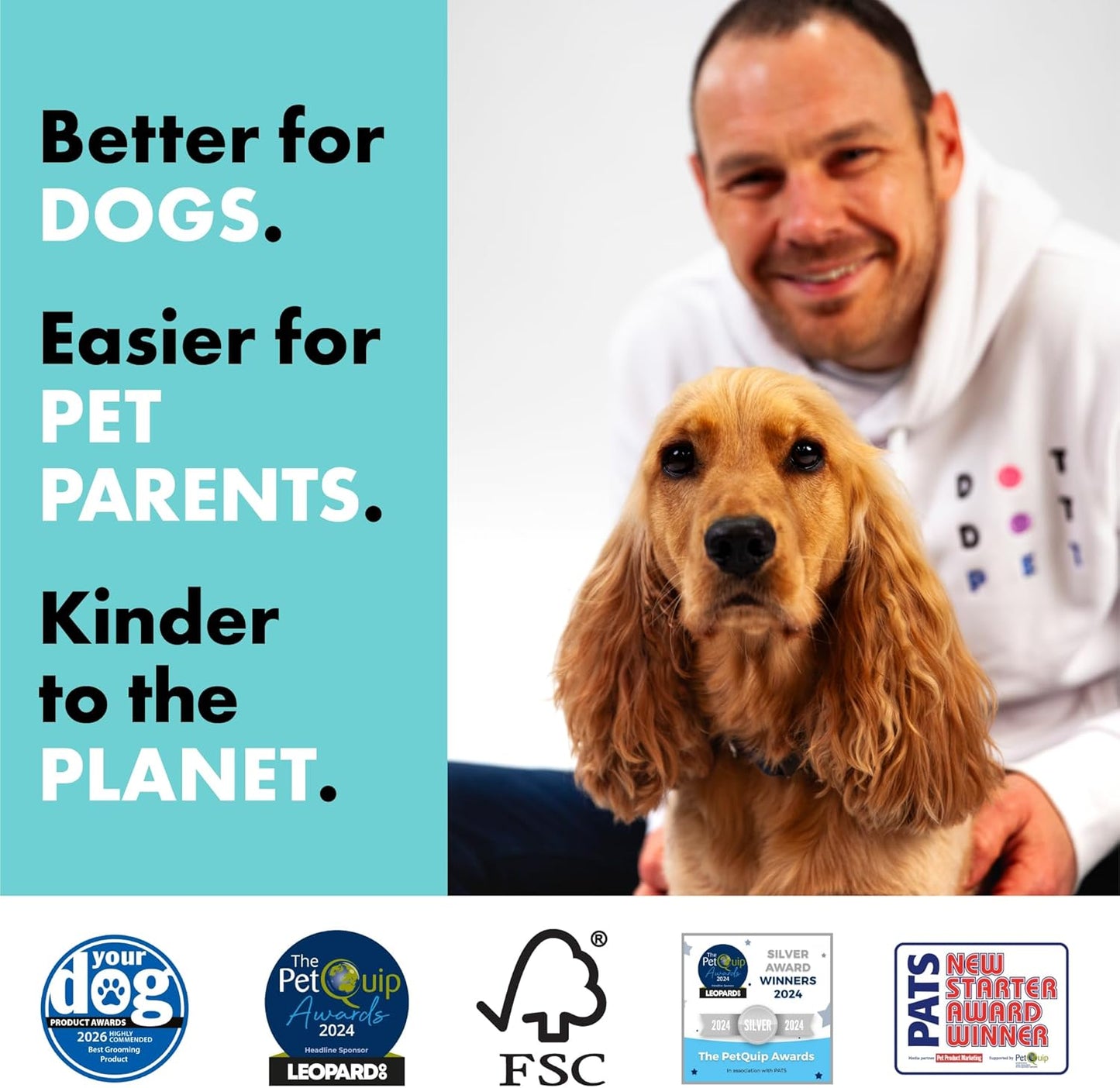 Eco Mini Dog Towels for Drying Dogs (10 Pack) - Natural Fibre, Super-Absorbent Small Dog Drying Towels, Plastic-Free & Skin-Kind - Dog Cleaning Wipes Ideal for Mud, Wet Dogs & Bath Time