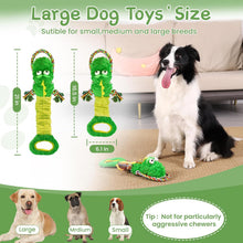 YINEYA Squeaky Dog Toys for Small, Puppy, Medium and Large，Interactive Dogs Toy For Boredom, Plush Soft Dogs Toy with Crinkle Paper, Fun Dinosaur Tough Dog Tug Toys
