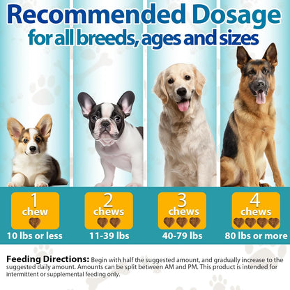 Carmelie Calming Treats for Dogs - 200 Count Calming Dog Treats -Alternative Calming Chews for Dog Reduce Stress, Fear, Separation Anxiety - Natural Valerian Root, L-Tryptophan - Chicken Flavor