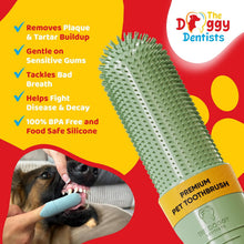 Dog & Cat Finger Toothbrush Pack (2) – 360° Silicone Pet Toothbrush with Protective Case – Perfect for Puppies, Tartar Removal, Bad Breath & Daily Pet Teeth Cleaning