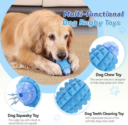 YINEYA Tough Dog Toys for Aggressive Chewers - Large Breed, Indestructible & Durable, Squeaky Dog Ball