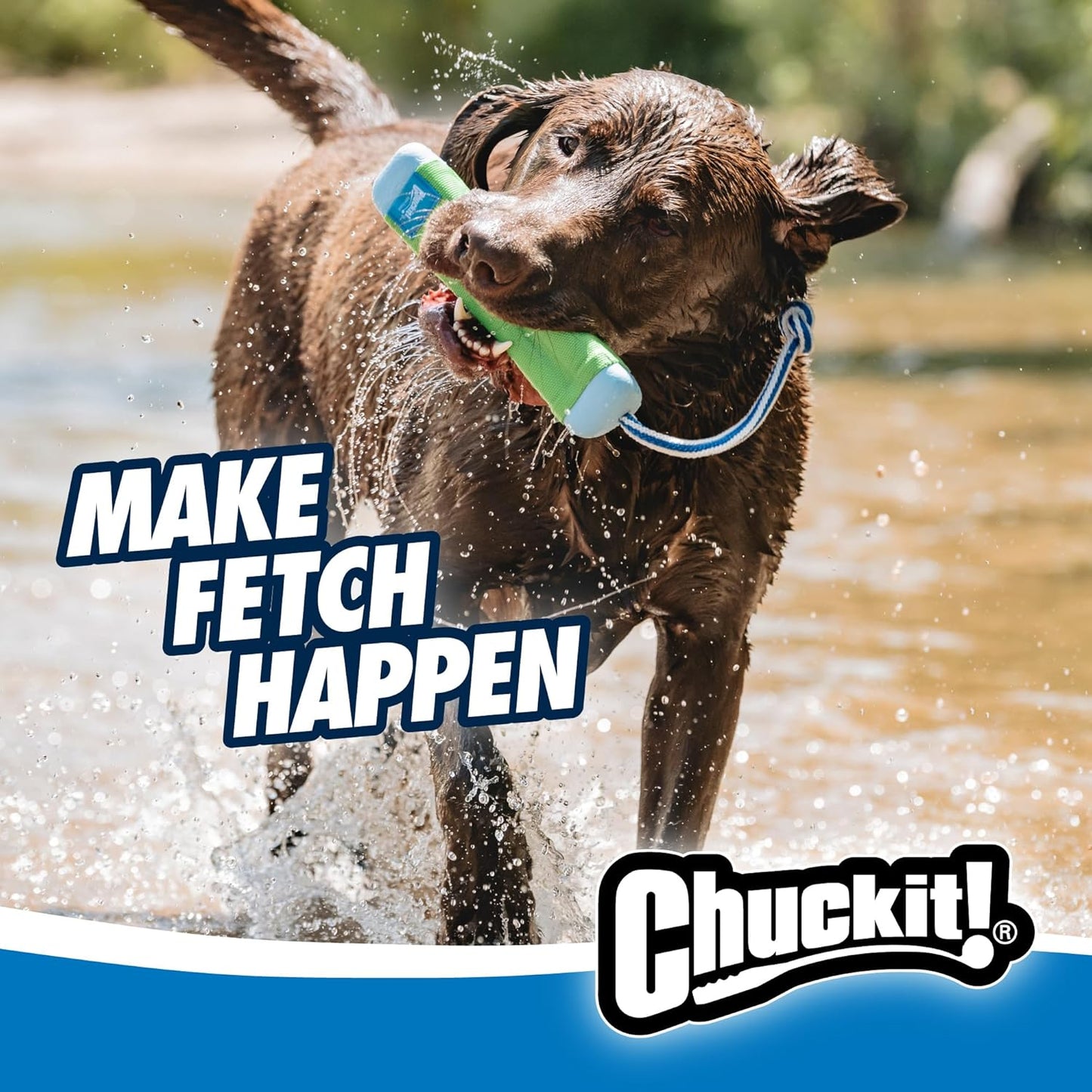 Chuckit! Amphibious Bumper Dog Toy – Water-Friendly Dog Toy for Interactive Play, 23cm (Pack of 1)