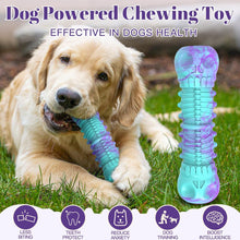 HETOO Dog Chew Toys Indestructible Dog Toys for Large Medium Breed Durable Rubber Squeaky Toy for Aggressive Chewers Tough Strong Bone Outdoor Interactive Dog Toys Birthday Gifts Purple
