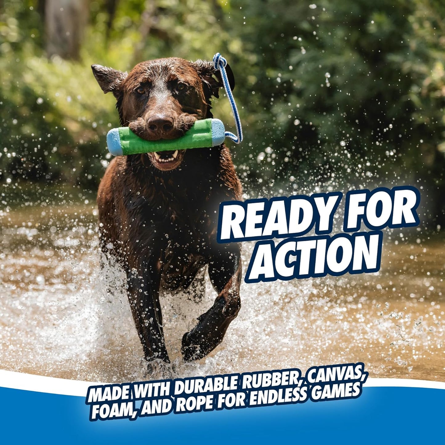 Chuckit! Amphibious Bumper Dog Toy – Water-Friendly Dog Toy for Interactive Play, 23cm (Pack of 1)