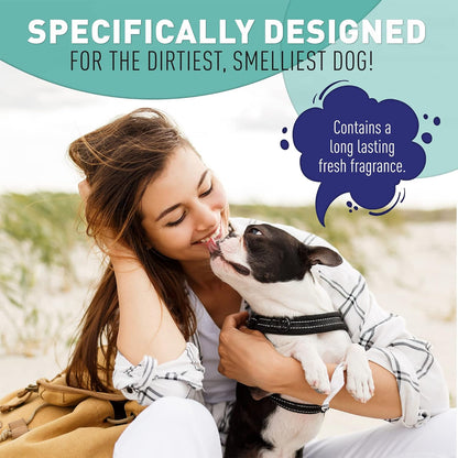 Dog Shampoo For Smelly Dogs Puppy Shampoo W/Aloe & Avocado Dog Shampoo Sensitive Skin 500ml Professional Hair Treatment Bath Grooming Natural Wash Odor Remover