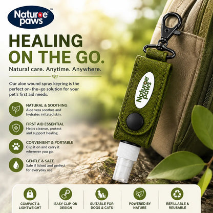Nature Paws Aloe Wound Spray in Keyring