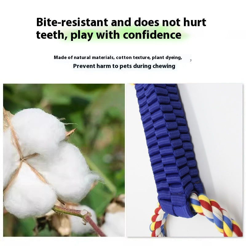 Pet Monty Dog Tug Toy – Interactive Tooth Cleaning String