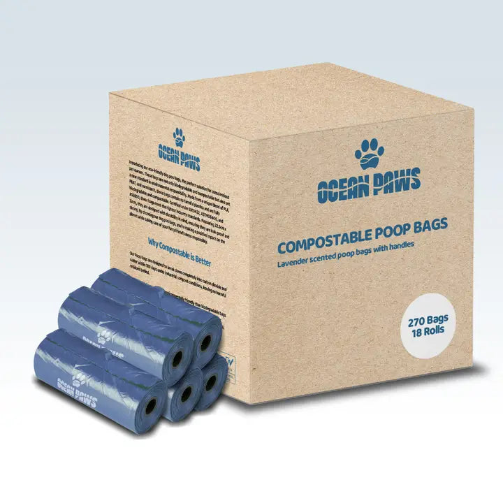 Compostable Dog Poo Bags 18 Rolls (270 Bags)