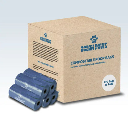 Compostable Dog Poo Bags 18 Rolls (270 Bags)