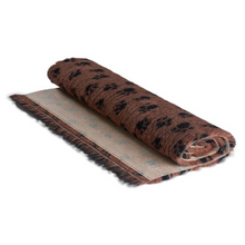 Active Non-Slip Vet Bed Brown Paws