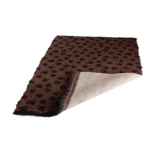Active Non-Slip Vet Bed Brown Paws