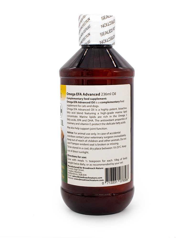 Omega EFA Advanced Oil for Dogs, Cats, Puppies and Kittens – 236ml