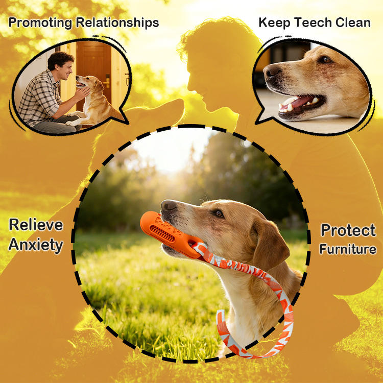 New Product Design Bungee Webbing Interactive Natural Rubber Floating Stick With Rope Pet Dog Chew Toy for Outdoor Play Training
