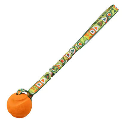 Natural Rubber Ball Interactive Elastic Bungee Tug Dog Toy Chew Pet Toy for Teeth Cleaning Anxiety Relief