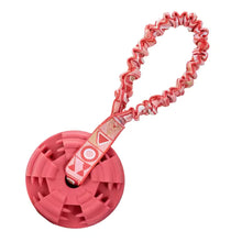 Safe Eco-Friendly Interactive Dog Chew Toy Elastic Bungee Natural Rubber Ball Textured Teeth Cleaning Elastic Bungee Strap