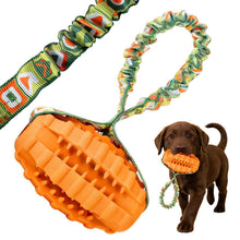 Interactive Dog Tug Toy Elastic Bungee Natural Rubber Slow Feeder Chew Dispenser Teeth Cleaning for All Breed