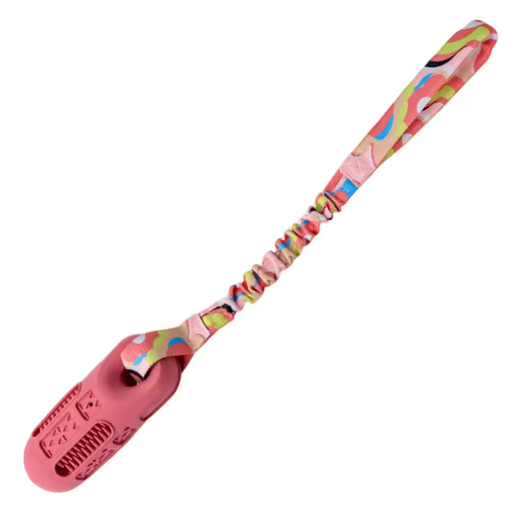 New Product Design Bungee Webbing Interactive Natural Rubber Floating Stick With Rope Pet Dog Chew Toy for Outdoor Play Training