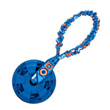 Safe Eco-Friendly Interactive Dog Chew Toy Elastic Bungee Natural Rubber Ball Textured Teeth Cleaning Elastic Bungee Strap