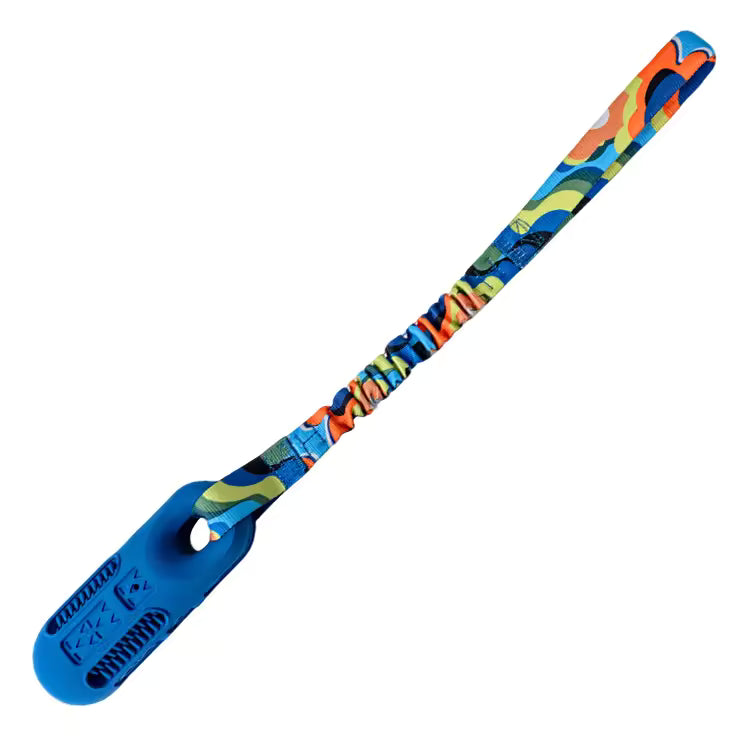 New Product Design Bungee Webbing Interactive Natural Rubber Floating Stick With Rope Pet Dog Chew Toy for Outdoor Play Training