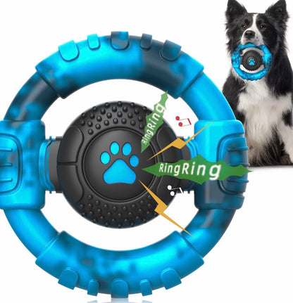 Pet Monty Dog Chew Toys for Aggressive Chewers, Durable Nylon & Rubber Dog Toy, Tough Interactive Dog Chew Toy with Squeaker, Long-Lasting Dog Chews to Keep Dogs Busy