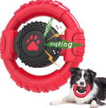 Pet Monty Red Dog Chew Toys for Aggressive Chewers, Durable Nylon & Rubber Dog Toy, Tough Interactive Dog Chew Toy with Squeaker, Long-Lasting Dog Chews to Keep Dogs Busy