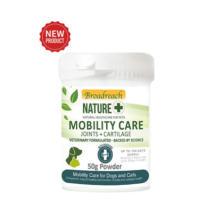 Mobility Care for Dogs, Cats, Puppies & Kittens – 50g powder with 1/2g scoop