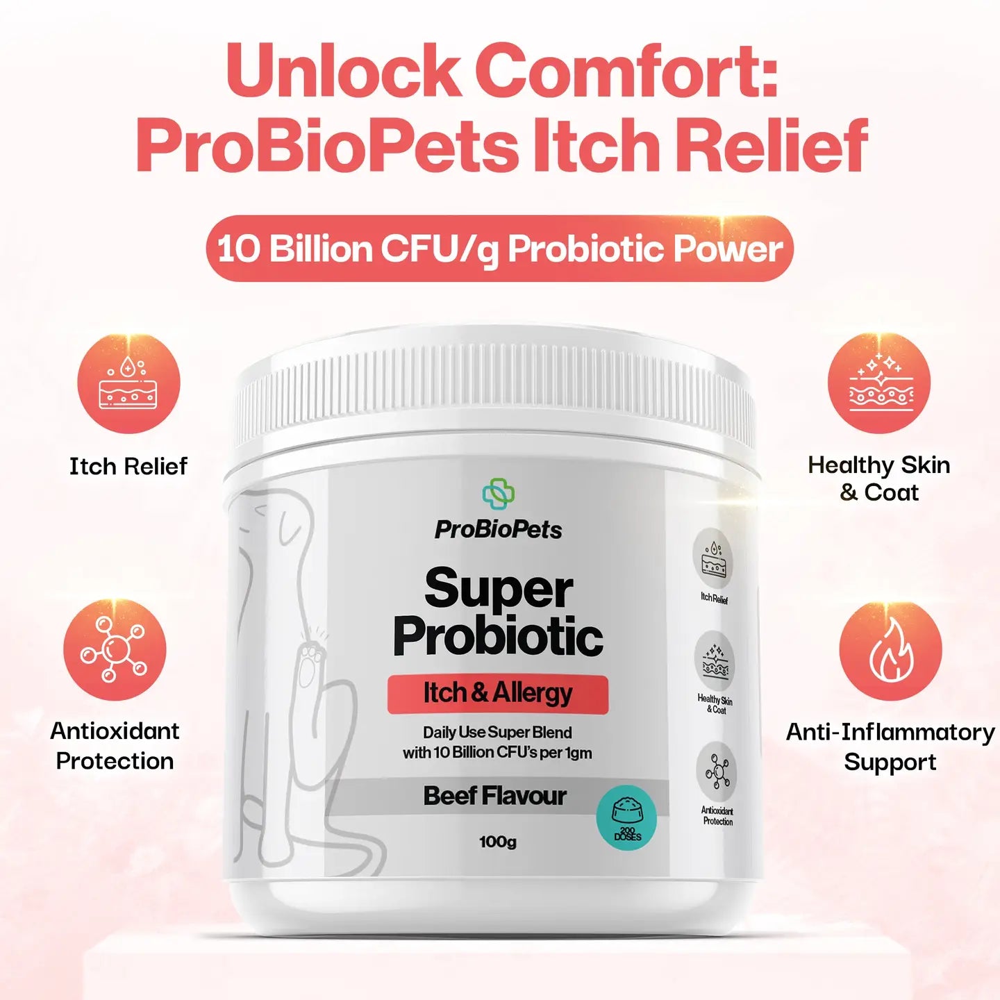 Itch & Allergy Probiotic For Pets