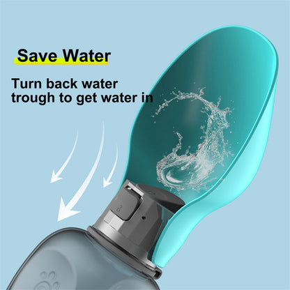 Pet Monty 800ml Dogs Water Bottle Portable High Capacity Leakproof Pet Foldable Drinking Bowl