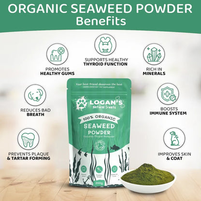 Organic Seaweed Powder for Dogs & Cats