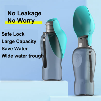Pet Monty 800ml Dogs Water Bottle Portable High Capacity Leakproof Pet Foldable Drinking Bowl