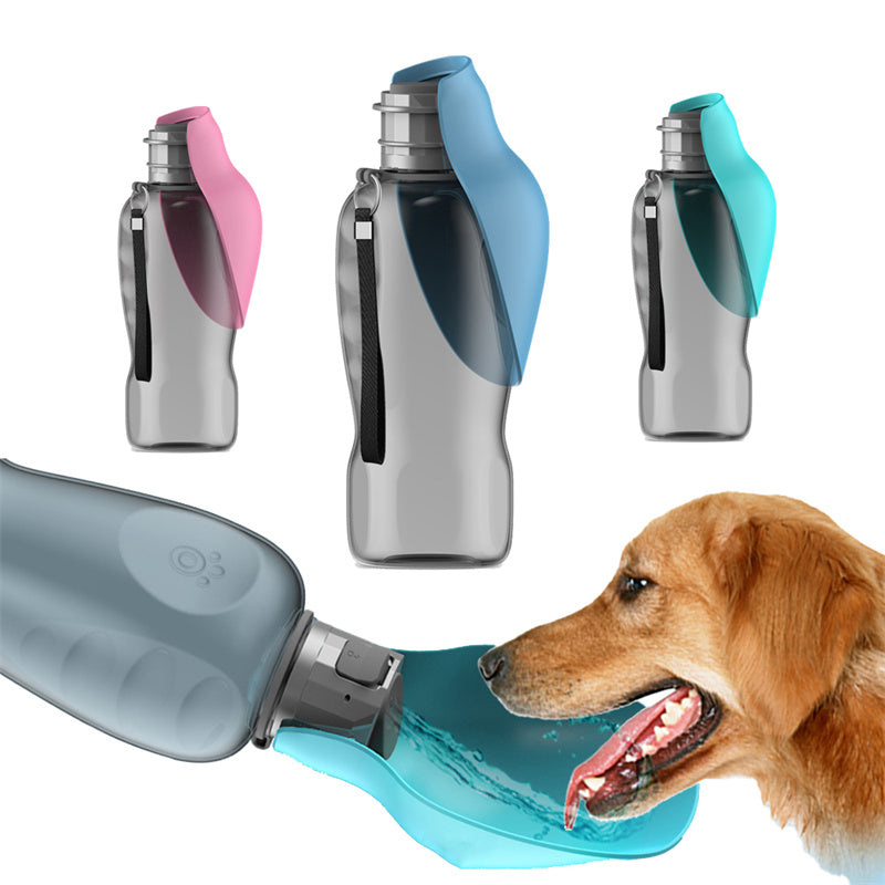 Pet Monty 800ml Dogs Water Bottle Portable High Capacity Leakproof Pet Foldable Drinking Bowl