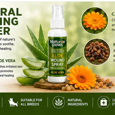 Nature Paws Aloe Wound Spray in Keyring