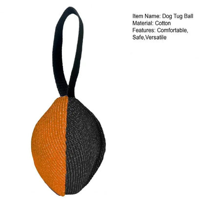 Linen Tug Toy With Pull Tab Durable Interactive Dog Training Tool For Prey Drive Retrieval Agility Development