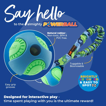 Pocket PowerBall Bungee Tug | Fetch Dog Toys | Tug-E-Nuff