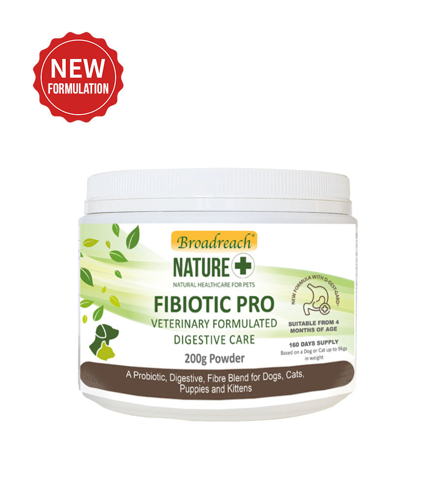 Fibiotic Pro for Dogs, Cats, Puppies, Kittens and other small animals – 100 and 200g powder with 5g scoop