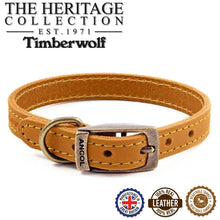 Timberwolf Leather Collar Mustard