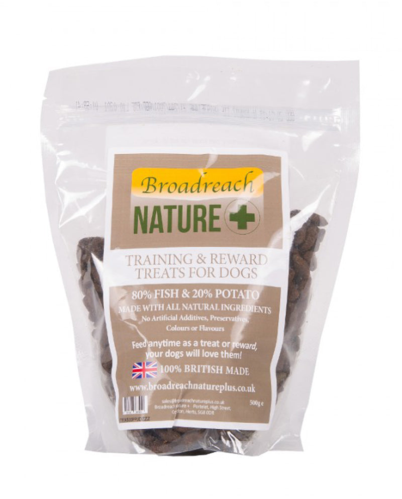 80% Fish and Potato Natural Training and Reward Treats for Dogs and Puppies