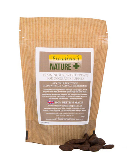 80% Fish and Potato Natural Training and Reward Treats for Dogs and Puppies