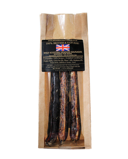 Wild Scottish Venison Sausages for Dogs and Puppies