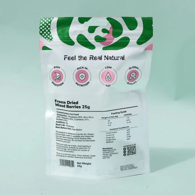 Waita Freeze-Dried Mixed Berries 25g